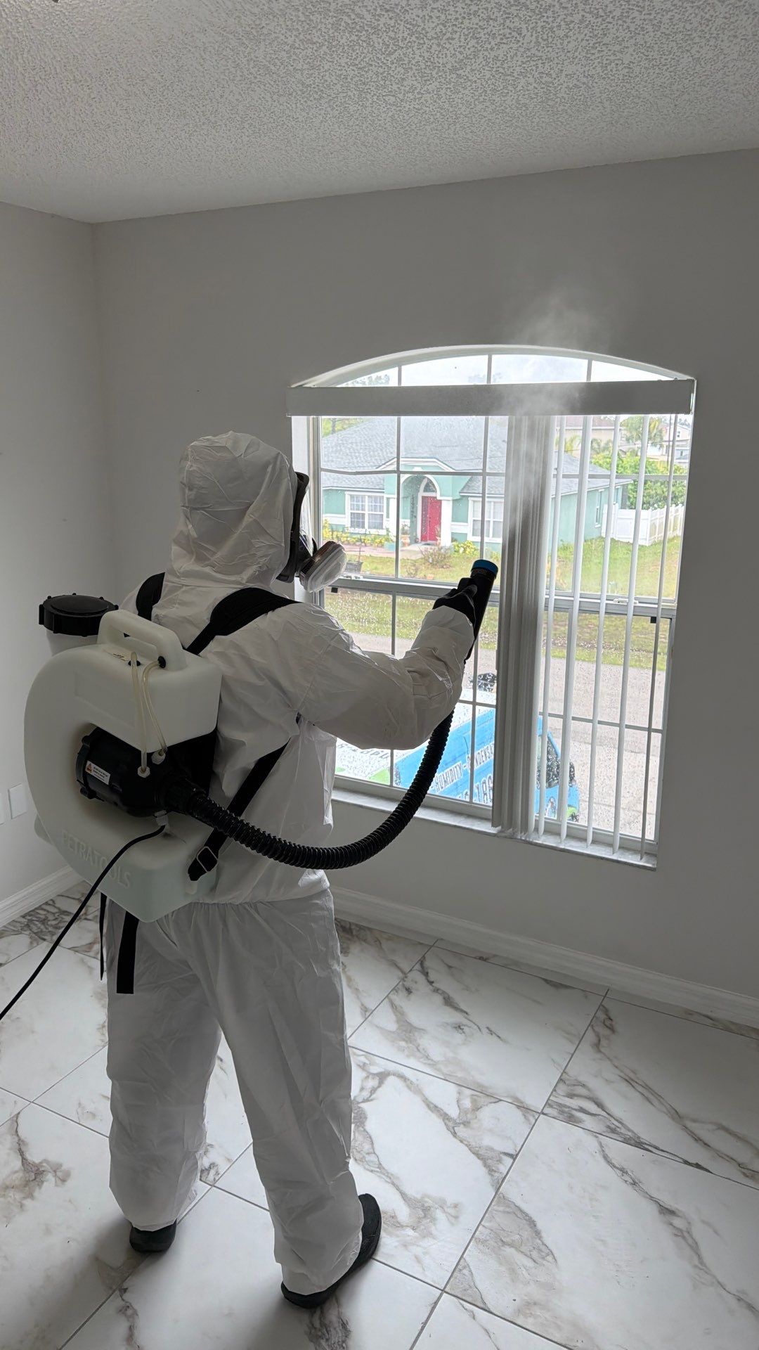Black mold electro-fogging disinfection in Winter Park, FL — Stachybotrys-specific containment + lab confirmation